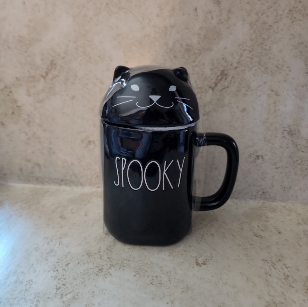 Rae Dunn Topper Cat Mug